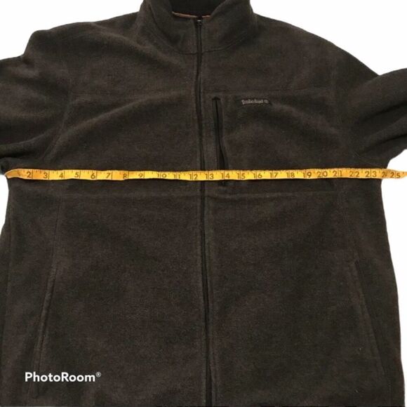 Timberland Fleece Jacket Full Zip Gray Size Medium - Picture 7 of 8